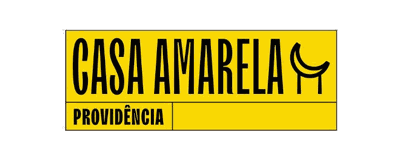 Logo da Casa Amarela Providência, em preto sobre fundo amarelo